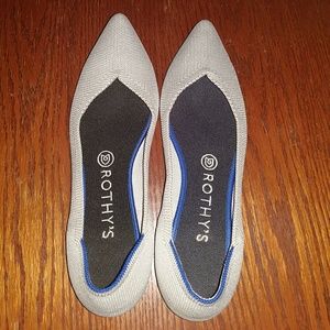 Rothy's The Pointe in Flax Birdseye